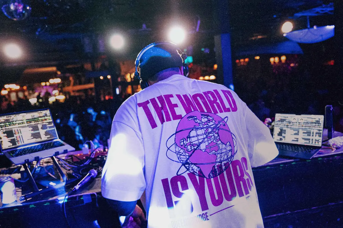 OKAY TK DJing at a live event